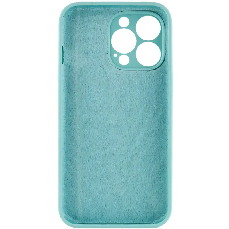 Чехол Silk Full Camera Protective (AA) NO LOGO для Apple iPhone 16 Pro (6.3"), Бирюзовый / Marine Green 1, Силикон, купить оптом с доставкой
