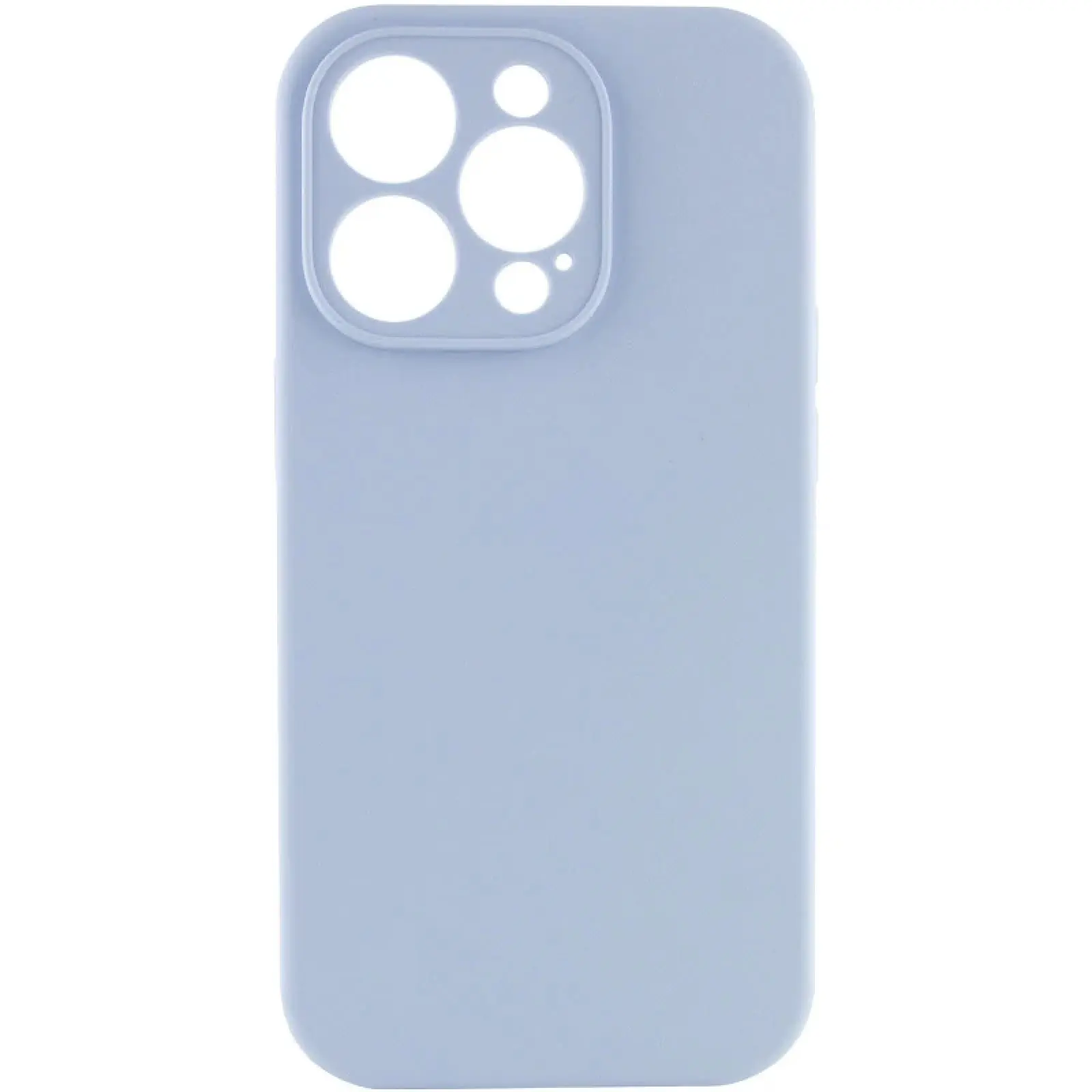 Чехол Silk Full Camera Protective (AA) NO LOGO для Apple iPhone 16 Pro (6.3"), Голубой / Lilac Blue, Силикон, купить оптом с доставкой