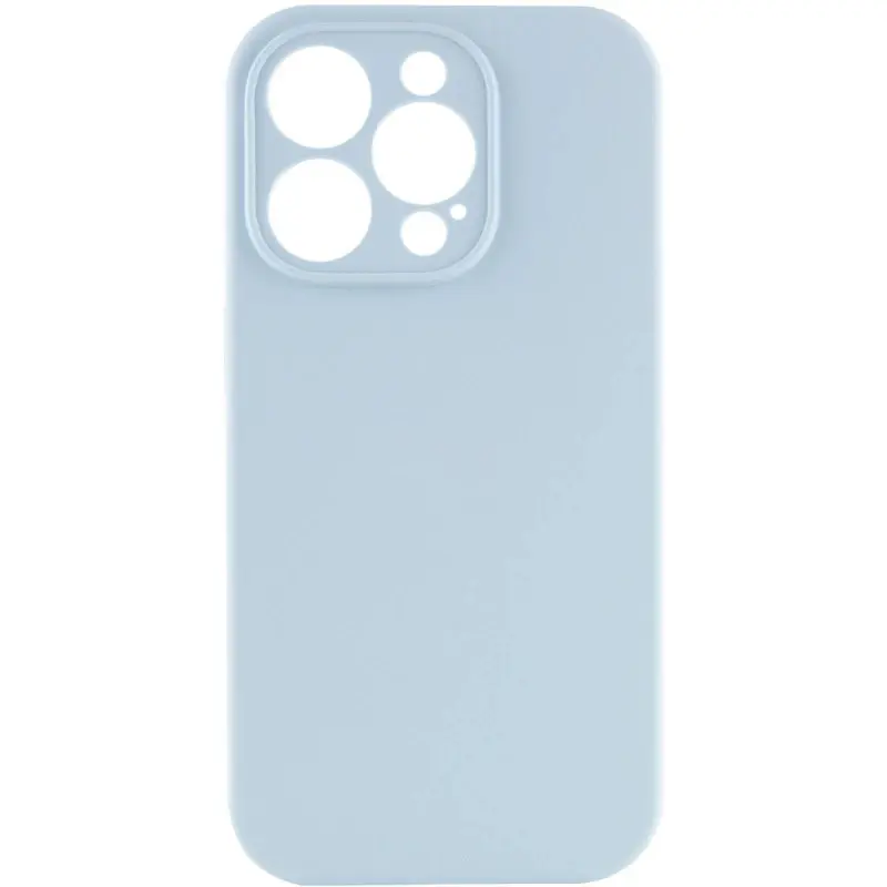 Чехол Silk Full Camera Protective (AA) NO LOGO для Apple iPhone 16 Pro (6.3"), Голубой / Sweet Blue, Силикон, купить оптом с доставкой