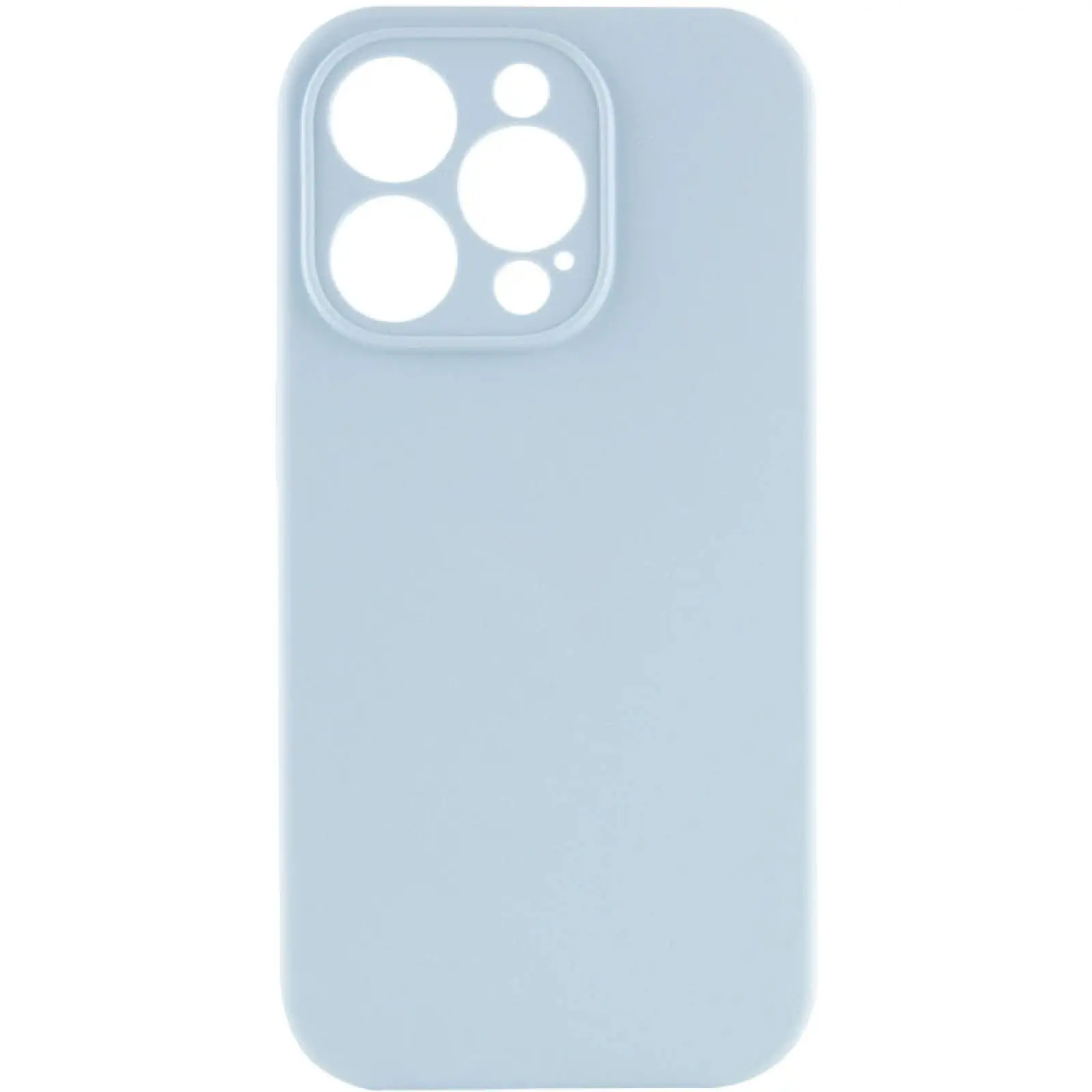 Чехол Silk Full Camera Protective (AA) NO LOGO для Apple iPhone 16 Pro (6.3"), Голубой / Sweet Blue, Силикон, купить оптом с доставкой