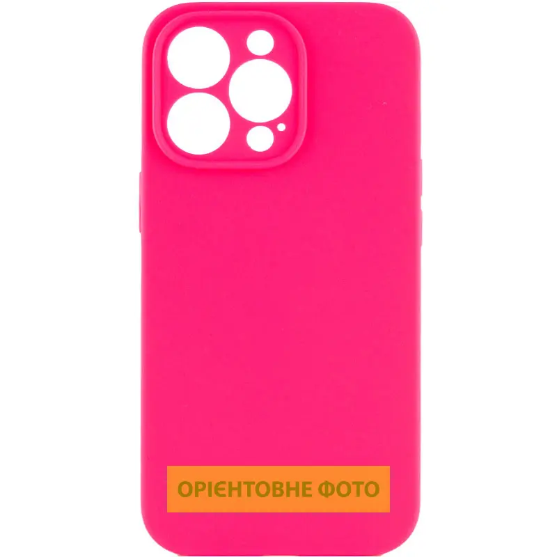 Чехол Silk Full Camera Protective (AA) NO LOGO для Apple iPhone 16 Plus (6.7"), Розовый / Barbie pink, Силикон, купить оптом с доставкой