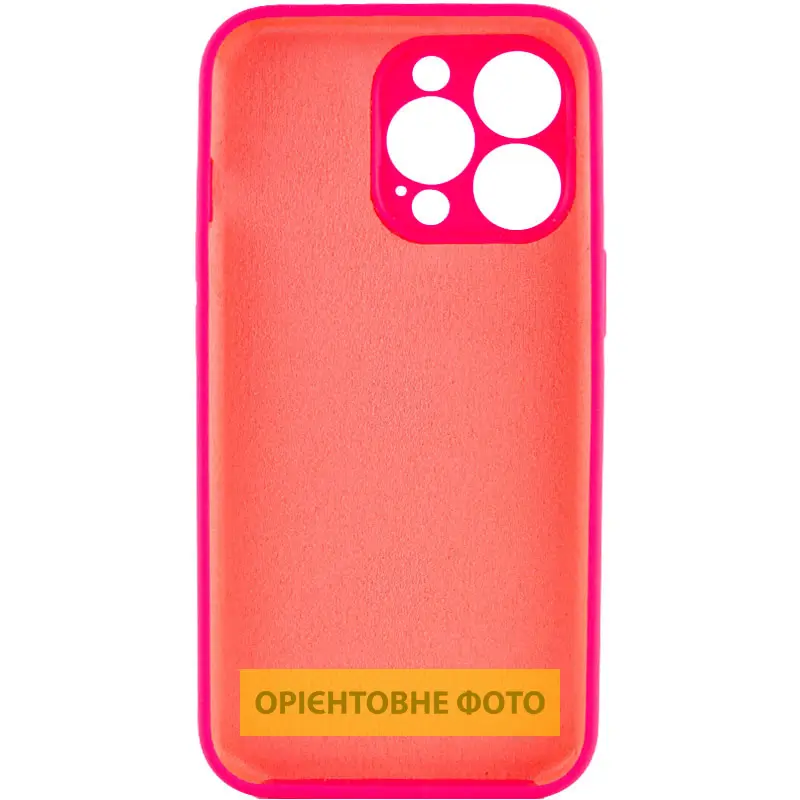Чехол Silk Full Camera Protective (AA) NO LOGO для Apple iPhone 16 Plus (6.7"), Розовый / Barbie pink 1, Силикон, купить оптом с доставкой
