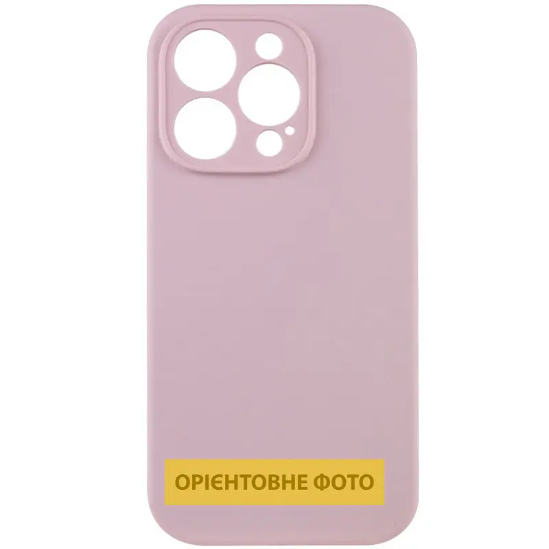 Чехол Silk Full Camera Protective (AA) NO LOGO для Apple iPhone 16 Plus (6.7"), Розовый / Chalk Pink, Силикон, купить оптом с доставкой