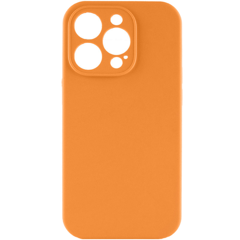 Чехол Silk Full Camera Protective (AA) NO LOGO для Apple iPhone 16 Pro Max (6.9"), Оранжевый / Orange, Силикон, купить оптом с доставкой