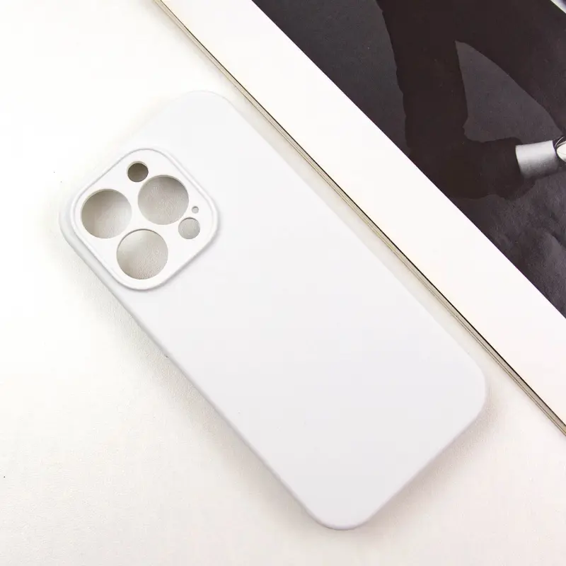 Чехол Silk Full Camera Protective (AA) NO LOGO для Apple iPhone 16 Pro Max (6.9"), Белый / White 1, Силикон, купить оптом с доставкой