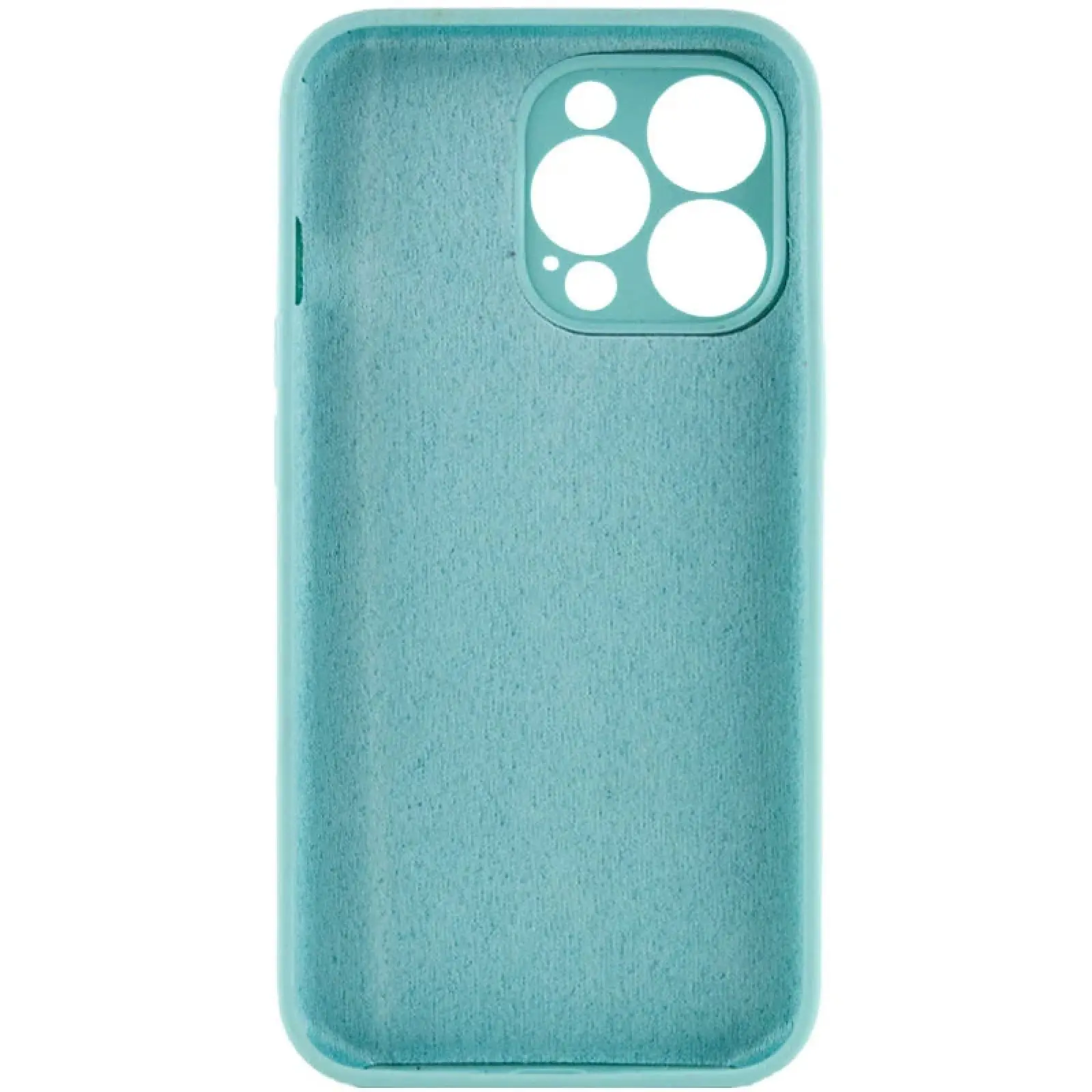 Чехол Silk Full Camera Protective (AA) NO LOGO для Apple iPhone 16 Pro Max (6.9"), Бирюзовый / Marine Green 1, Силикон, купить оптом с доставкой