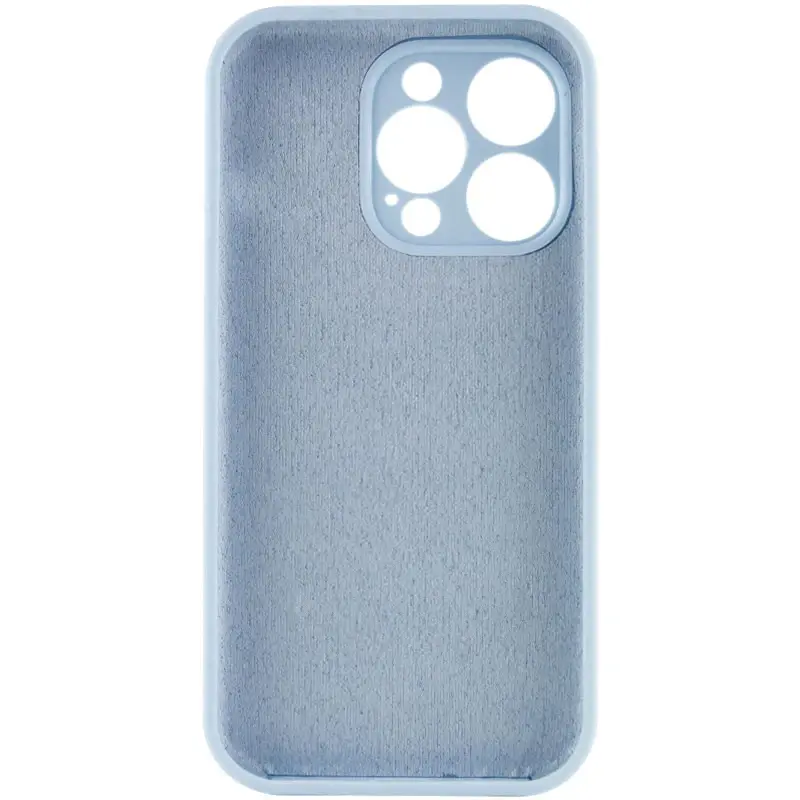 Чехол Silk Full Camera Protective (AA) NO LOGO для Apple iPhone 16 Pro Max (6.9"), Голубой / Sweet Blue 1, Силикон, купить оптом с доставкой