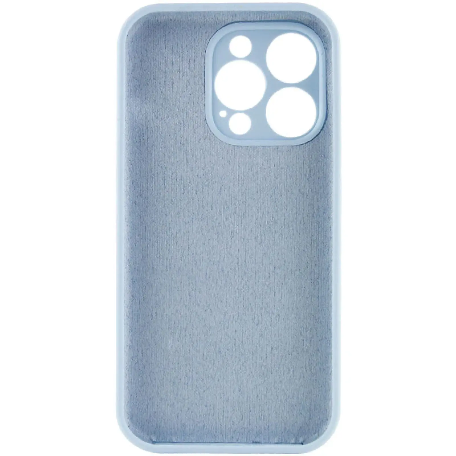 Чехол Silk Full Camera Protective (AA) NO LOGO для Apple iPhone 16 Pro Max (6.9"), Голубой / Sweet Blue 1, Силикон, купить оптом с доставкой