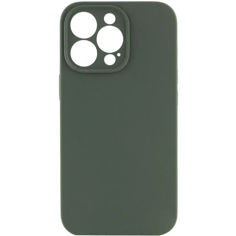 Чехол Silk Full Camera Protective (AA) NO LOGO для Apple iPhone 16 Pro Max (6.9"), Зеленый / Cyprus Green, Силикон, купить оптом с доставкой