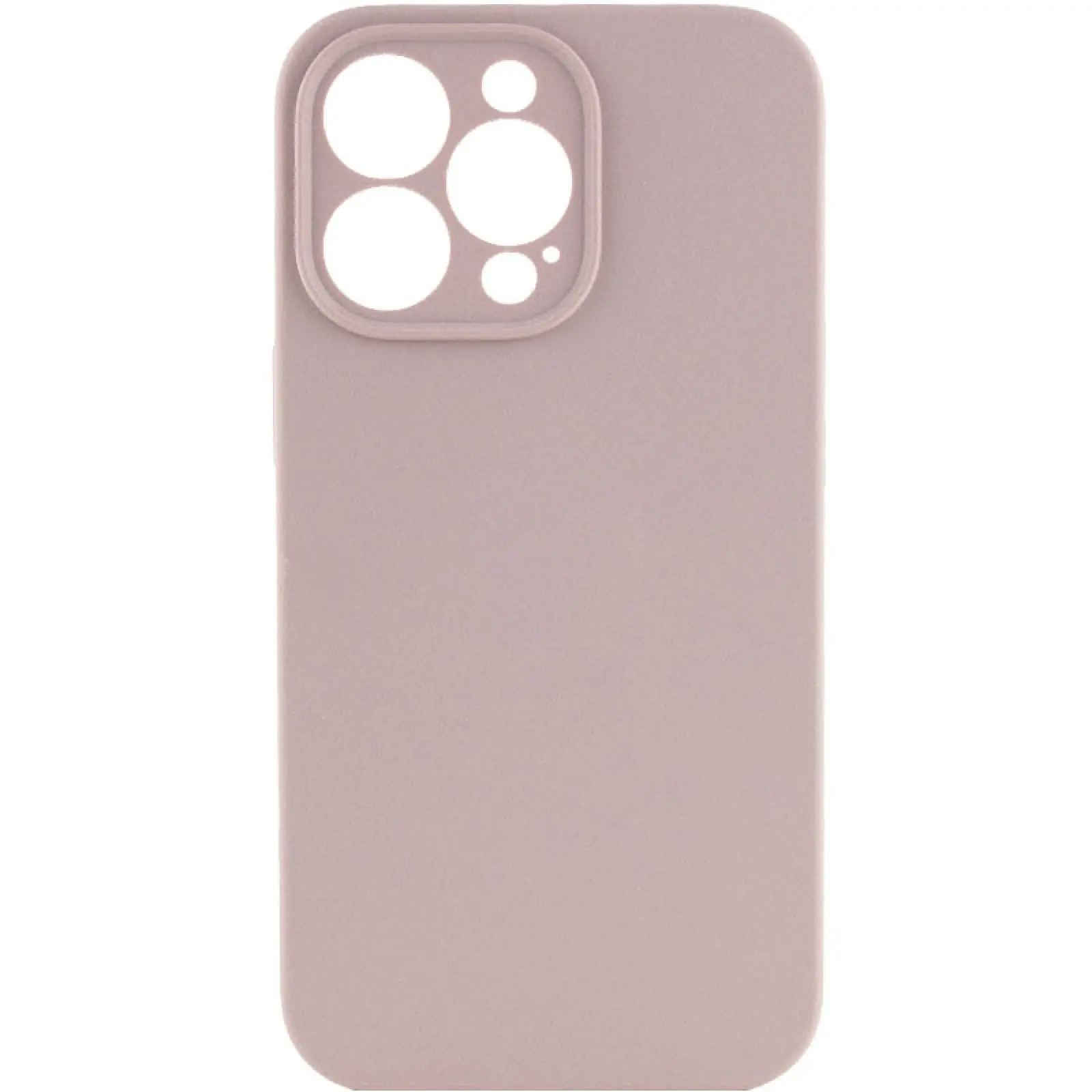Чехол Silk Full Camera Protective (AA) NO LOGO для Apple iPhone 16 Pro Max (6.9"), Серый / Lavender, Силикон, купить оптом с доставкой