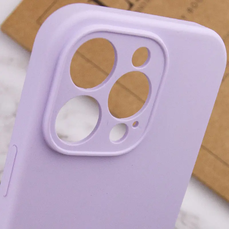 Чехол Silk Full Camera Protective (AA) NO LOGO для Apple iPhone 16 Pro Max (6.9"), Сиреневый / Lilac 3, Силикон, купить оптом с доставкой