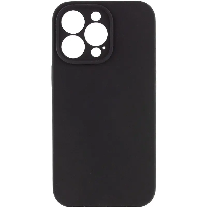 Чехол Silk Full Camera Protective (AA) NO LOGO для Apple iPhone 16 Pro Max (6.9"), Черный / Black, Силикон, купить оптом с доставкой