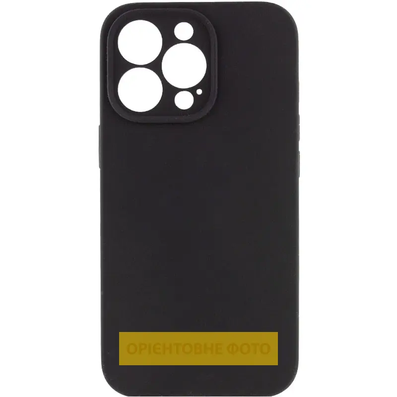 Чехол Silk Full Camera Protective (AA) NO LOGO для Apple iPhone 16e / 17e (6.1"), Черный / Black, Силикон, купить оптом с доставкой