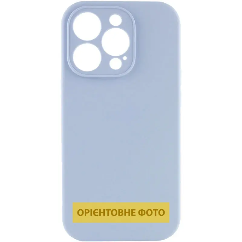 Чехол Silk Full Camera Protective (AA) NO LOGO для Apple iPhone 17 (6.3"), Голубой / Lilac Blue, Силикон, купить оптом с доставкой