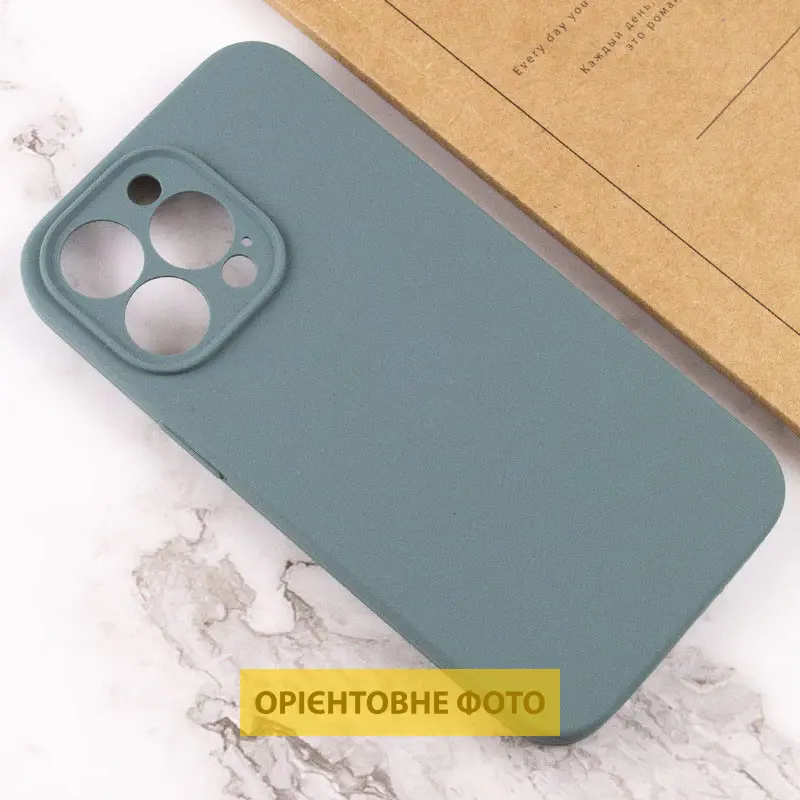 Чехол Silk Full Camera Protective (AA) NO LOGO для Apple iPhone 17 (6.3"), Зеленый / Pine green 2, Силикон, купить оптом с доставкой