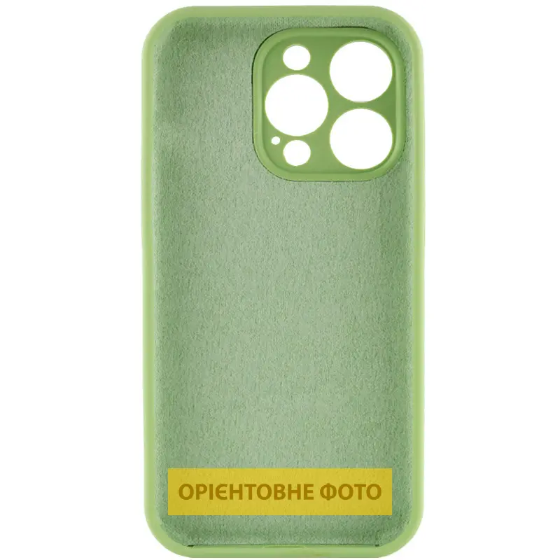Чехол Silk Full Camera Protective (AA) NO LOGO для Apple iPhone 17 (6.3"), Мятный / Mint 1, Силикон, купить оптом с доставкой