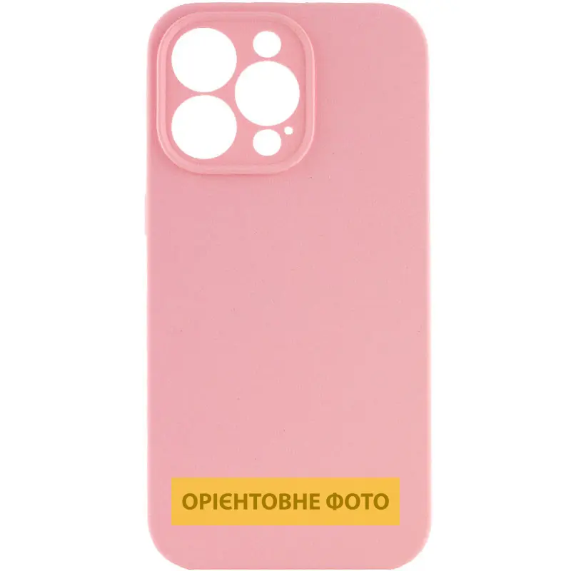 Чехол Silk Full Camera Protective (AA) NO LOGO для Apple iPhone 17 (6.3"), Розовый / Light pink, Силикон, купить оптом с доставкой