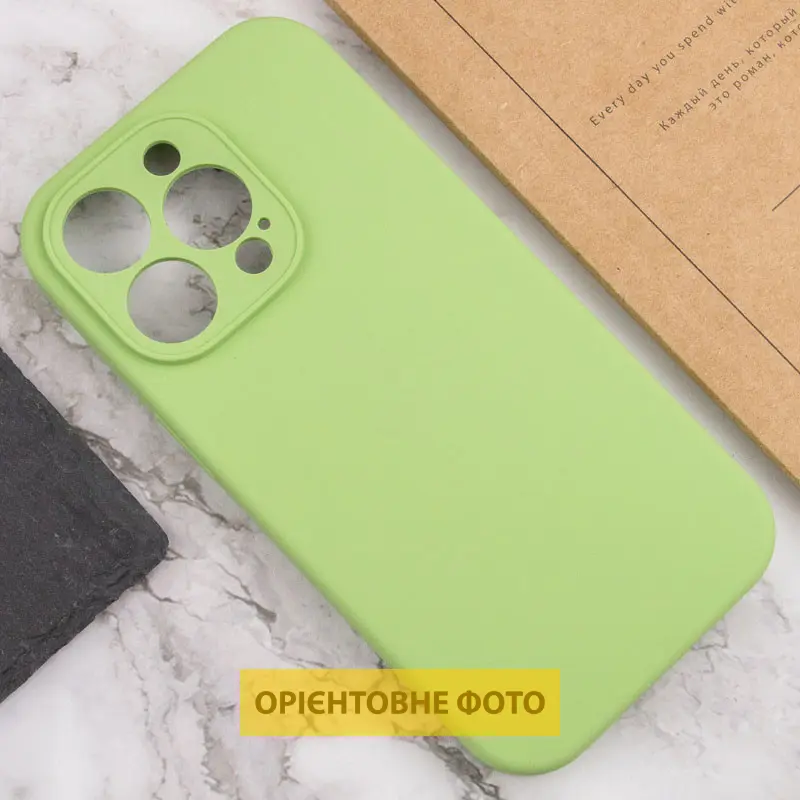 Чехол Silk Full Camera Protective (AA) NO LOGO для Apple iPhone 17 Pro (6.3"), Мятный / Mint 2, Силикон, купить оптом с доставкой