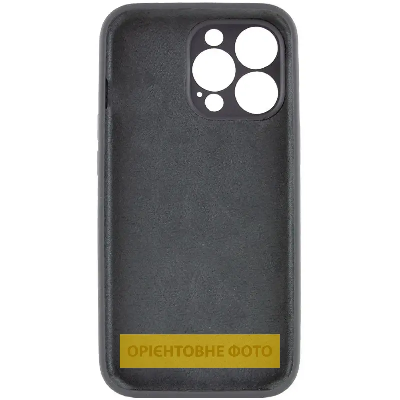 Чехол Silk Full Camera Protective (AA) NO LOGO для Apple iPhone 17 Pro (6.3"), Серый / Dark Gray 1, Силикон, купить оптом с доставкой