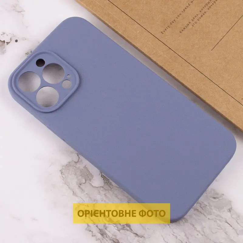 Чехол Silk Full Camera Protective (AA) NO LOGO для Apple iPhone 17 Pro (6.3"), Серый / Lavender Gray 2, Силикон, купить оптом с доставкой
