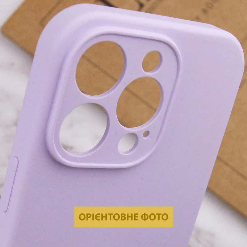 Чехол Silk Full Camera Protective (AA) NO LOGO для Apple iPhone 17 Pro (6.3"), Сиреневый / Lilac 3, Силикон, купить оптом с доставкой