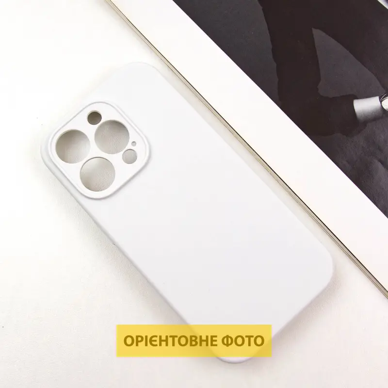 Чехол Silk Full Camera Protective (AA) NO LOGO для Apple iPhone 17 Pro Max (6.9"), Белый / White 1, Силикон, купить оптом с доставкой