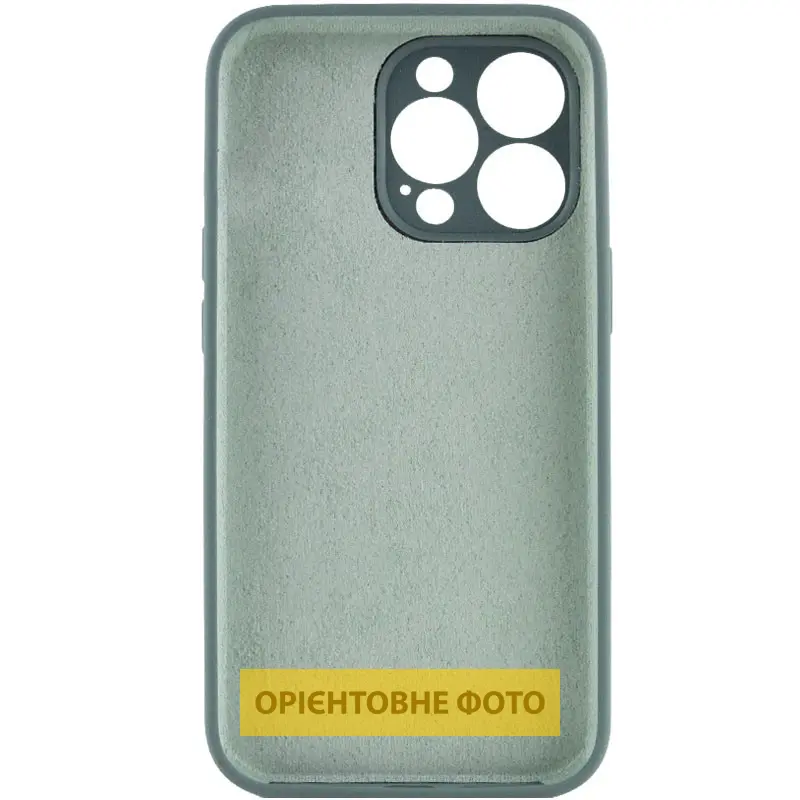 Чехол Silk Full Camera Protective (AA) NO LOGO для Apple iPhone 17 Pro Max (6.9"), Зеленый / Pine green 1, Силикон, купить оптом с доставкой