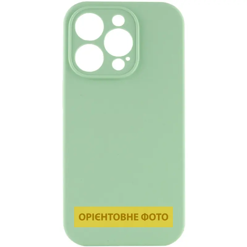 Чехол Silk Full Camera Protective (AA) NO LOGO для Apple iPhone 17 Pro Max (6.9"), Зеленый / Pistachio, Силикон, купить оптом с доставкой