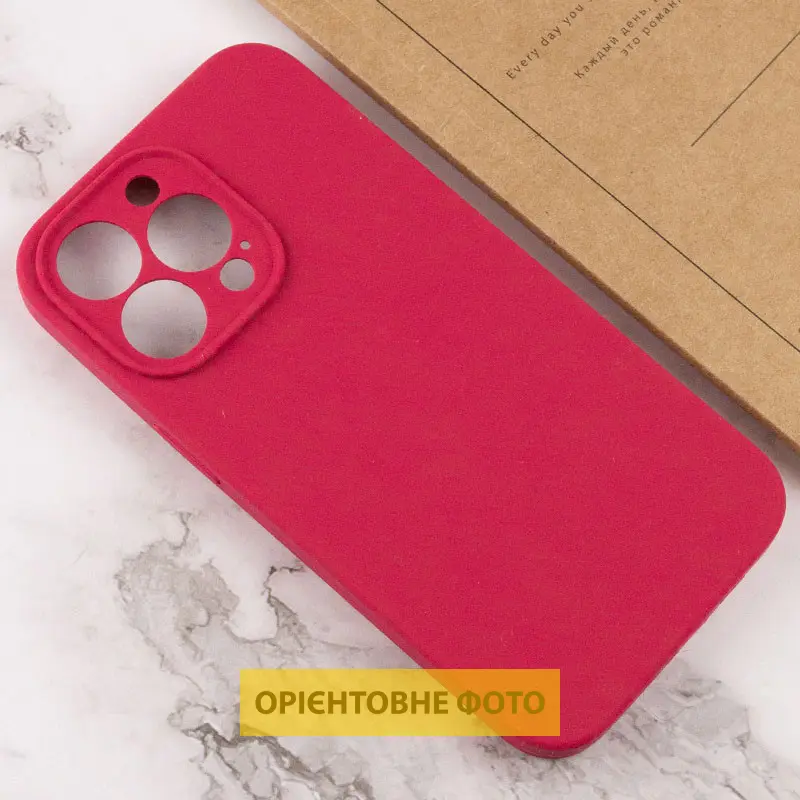 Чехол Silk Full Camera Protective (AA) NO LOGO для Apple iPhone 17 Pro Max (6.9"), Красный / Rose Red 2, Силикон, купить оптом с доставкой