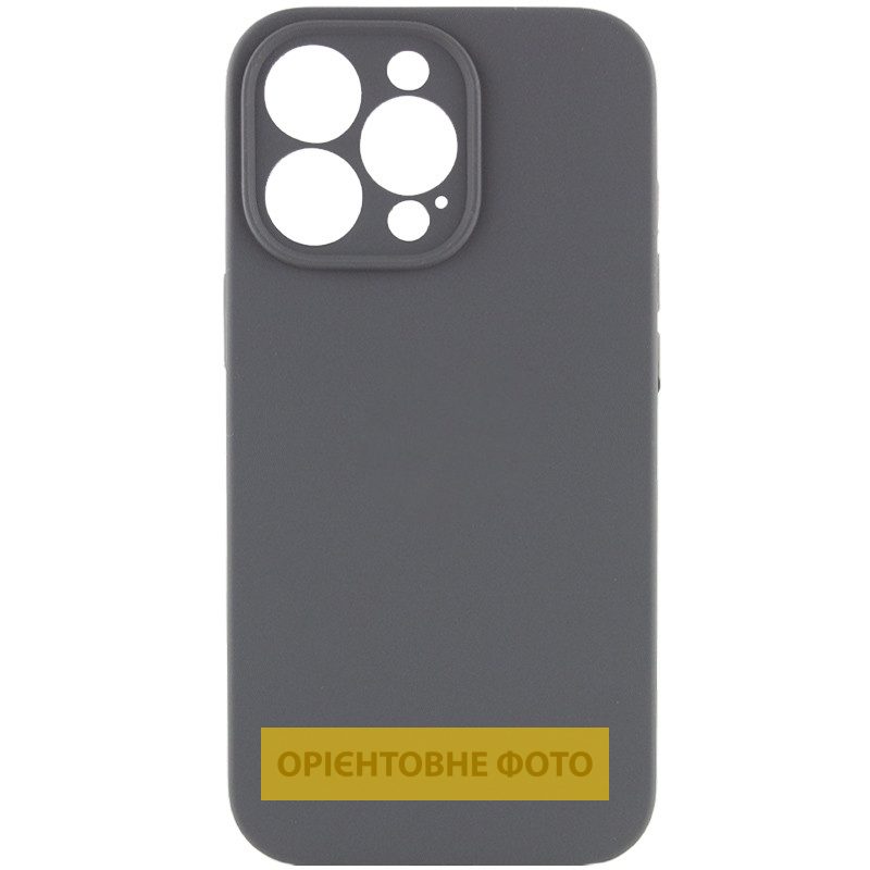 Чехол Silk Full Camera Protective (AA) NO LOGO для Apple iPhone 18, Серый / Dark Gray, Силикон, купить оптом с доставкой