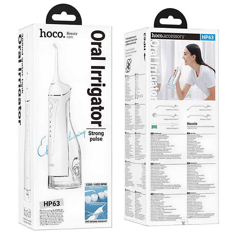 Ирригатор для полости рта Hoco HP63 Electric Oral with large-capacity на картинке №6