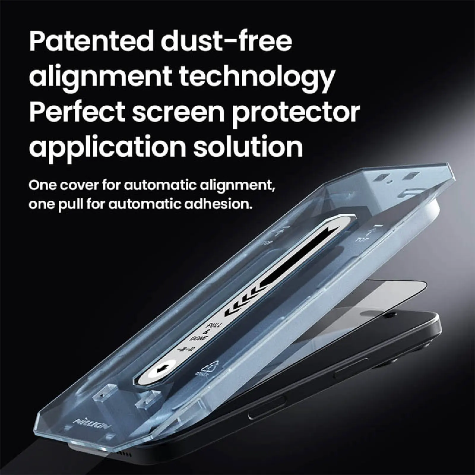 Уценка Защитное стекло Nillkin (CP+PRO) для Apple iPhone 16 Pro (6.3") (+ аппликатор), Поврежденная упаковка / Черный 3, Закаленное стекло, купить оптом с доставкой