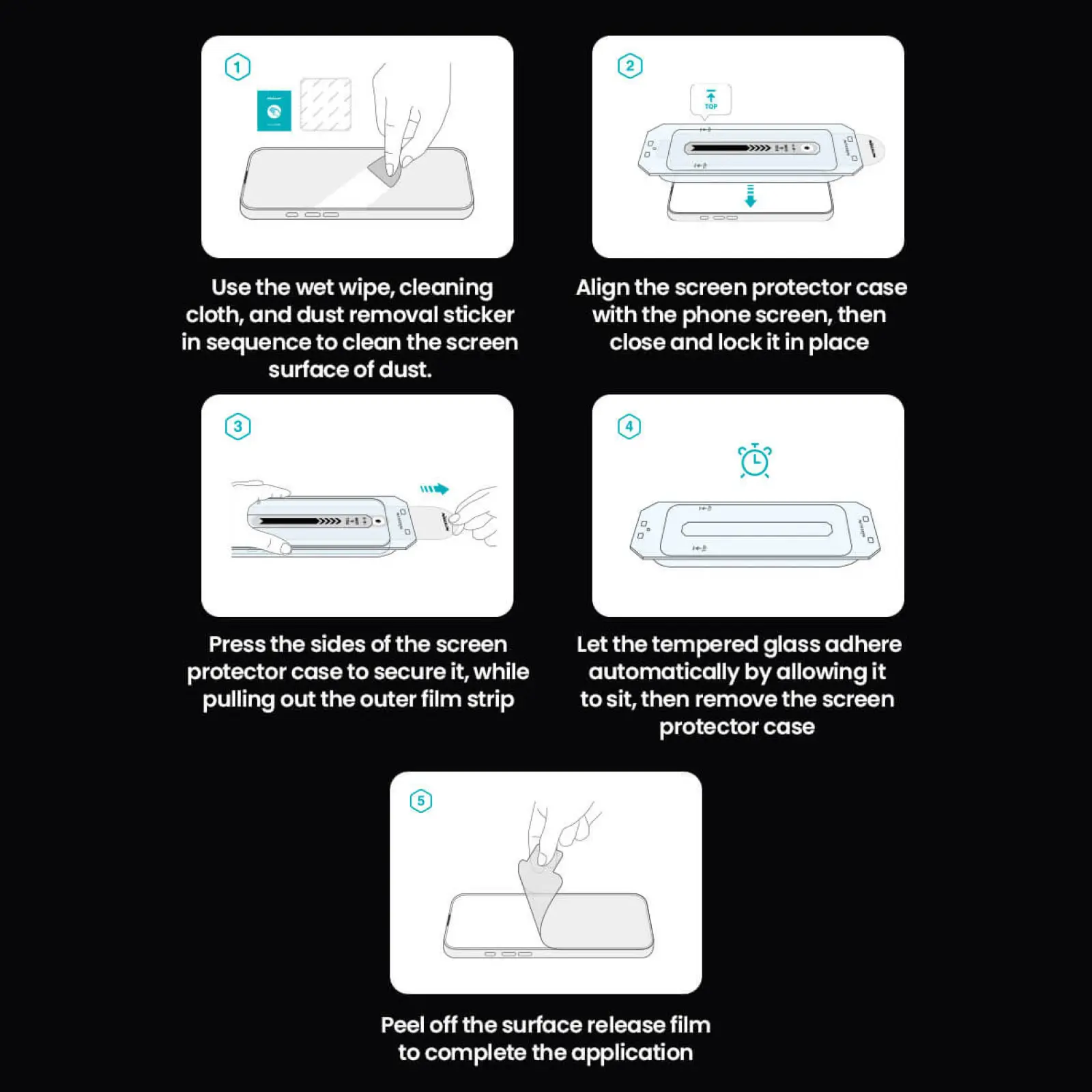 Уценка Защитное стекло Nillkin (CP+PRO) для Apple iPhone 16 Pro (6.3") (+ аппликатор), Вскрытая упаковка / Черный 5, Закаленное стекло, купить оптом с доставкой