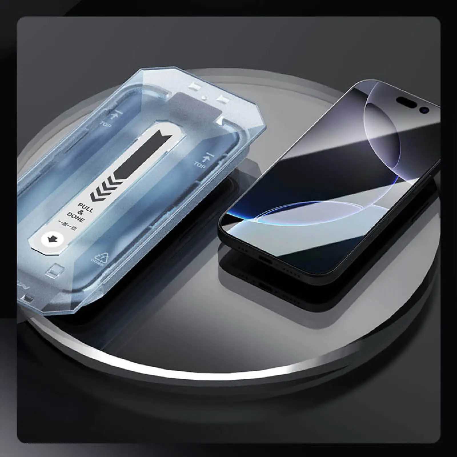 Уценка Защитное стекло Nillkin (CP+PRO) для Apple iPhone 16 Pro (6.3") (+ аппликатор), Вскрытая упаковка / Черный 6, Закаленное стекло, купить оптом с доставкой