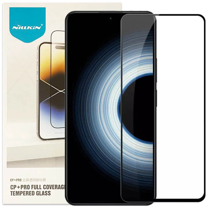 Защитное стекло Nillkin (CP+PRO) для Xiaomi 14T / 14T Pro, Черный, Закаленное стекло, купить оптом с доставкой