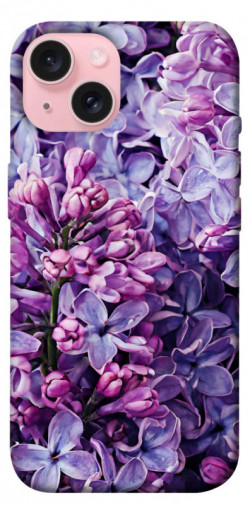 Чехол itsPrint Violet blossoms для Apple iPhone 15 (6.1")