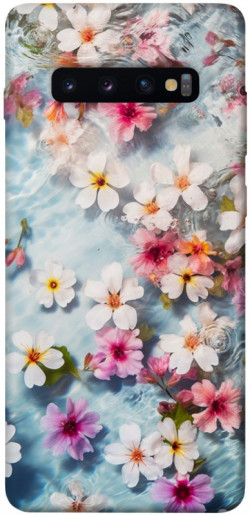 Чехол itsPrint Floating flowers для Samsung Galaxy S10+