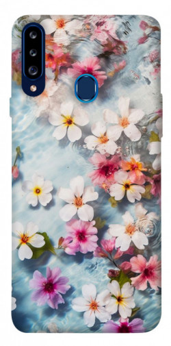 Чохол itsPrint Floating flowers для Samsung Galaxy A20s