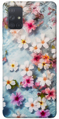 Чехол itsPrint Floating flowers для Samsung Galaxy A71