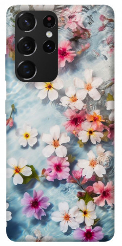 Чохол itsPrint Floating flowers для Samsung Galaxy S21 Ultra