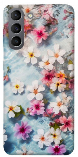 Чехол itsPrint Floating flowers для Samsung Galaxy S21