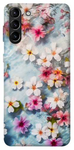 Чохол itsPrint Floating flowers для Samsung Galaxy S21+