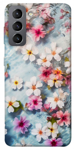 Чехол itsPrint Floating flowers для Samsung Galaxy S21 FE