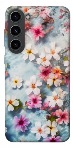 Чохол itsPrint Floating flowers для Samsung Galaxy S23