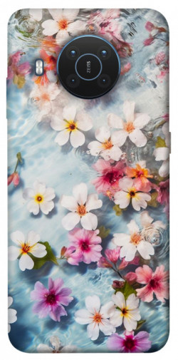 Чехол itsPrint Floating flowers для Nokia X10 / X20