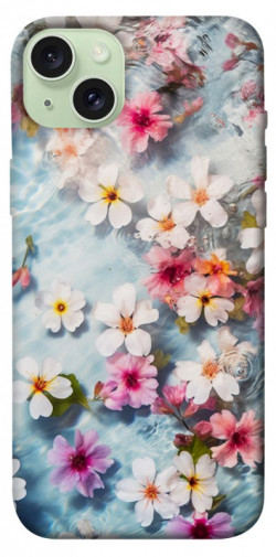 Чехол itsPrint Floating flowers для Apple iPhone 15 Plus (6.7")