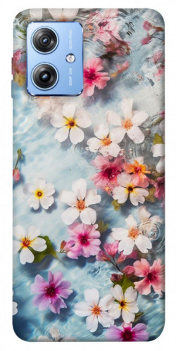 Чехол itsPrint Floating flowers для Motorola Moto G84
