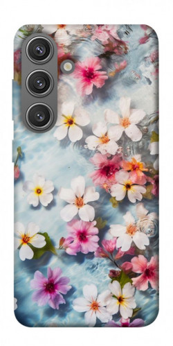 Чехол itsPrint Floating flowers для Samsung Galaxy S24
