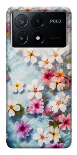 Чехол itsPrint Floating flowers для Xiaomi Poco X6