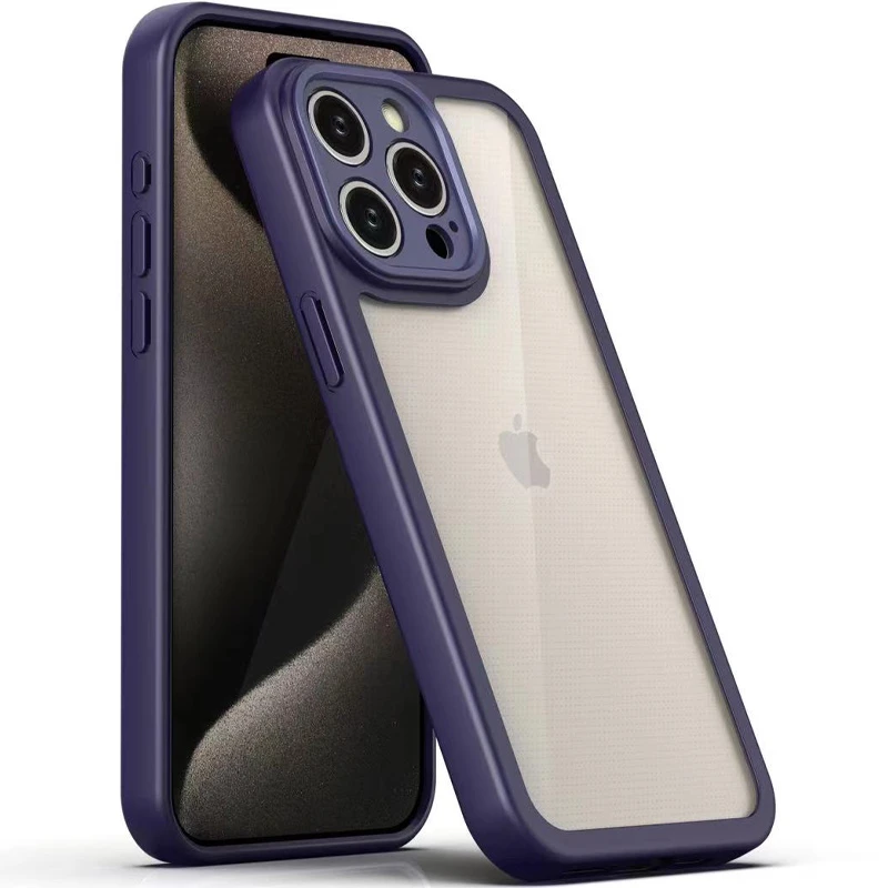 TPU чехол Transparent + Colour 1,5mm для Apple iPhone 11 Pro (5.8"), Purple, TPU, купить оптом с доставкой